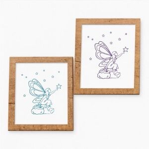 Fairy Art Prints with Wooden Frames